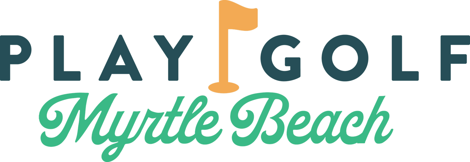 Partner organization logo (Play Golf Myrtle Beach Logo Color) — third-party mark, used with permission to be confirmed